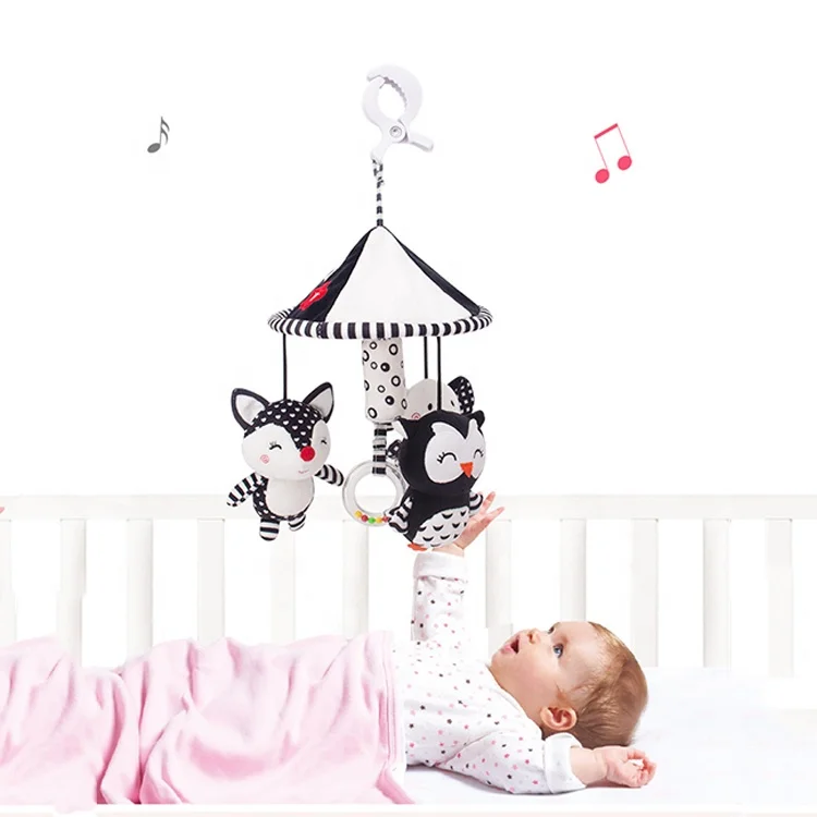 GFTC 2022 Wholesale Cartoon Sensory Sleep Wind Bell Girl Boy Baby Hanging Rattles Toys