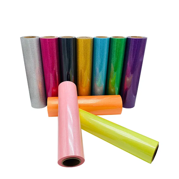 Yuanfan Free Samples wholesale Glitter Heat Transfer vinyl  for t shirt clothing fabric textile