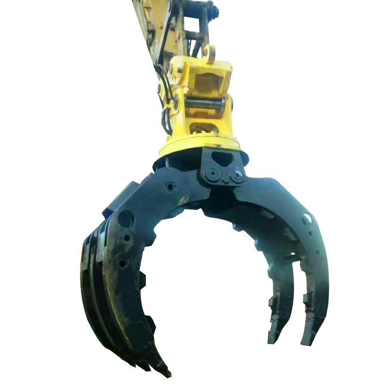 Best selling products in america steel pipe grapple bucket with hydraulic thumb