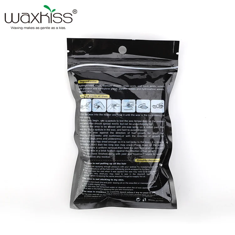Painless 100g wax beans for removing hair custom logo depilatory wax wholesale