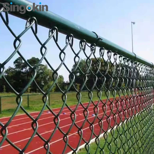 Soccer Filed Stadium Net Hot-selling Black Green PVC Coated Chain Link Fence