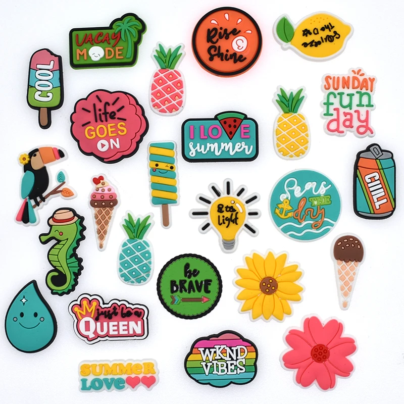 Special Offer Pvc Shoe Charms Colorful Summer Shoes Accessories Beach Style Shoe Decorations Sea Turtle Clog Charms Wholesale