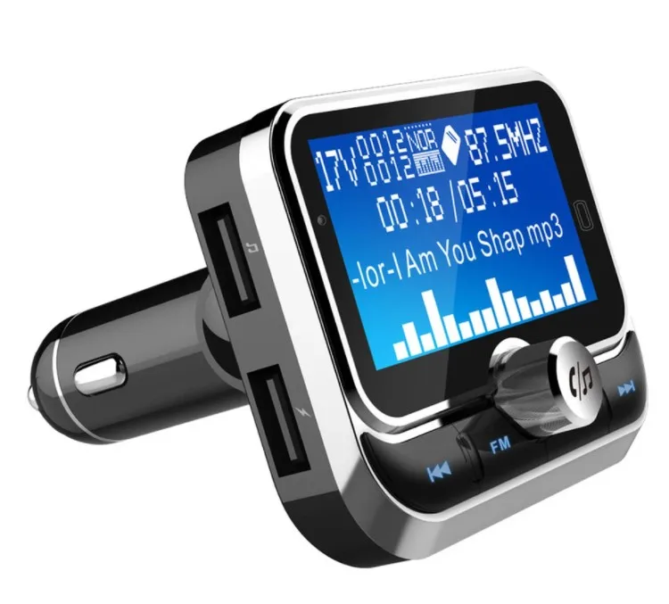 Автомобильный FM-передатчик BC32 Bluetooth mp3-плеер беспроводная гарнитура с ЖК-экраном 1