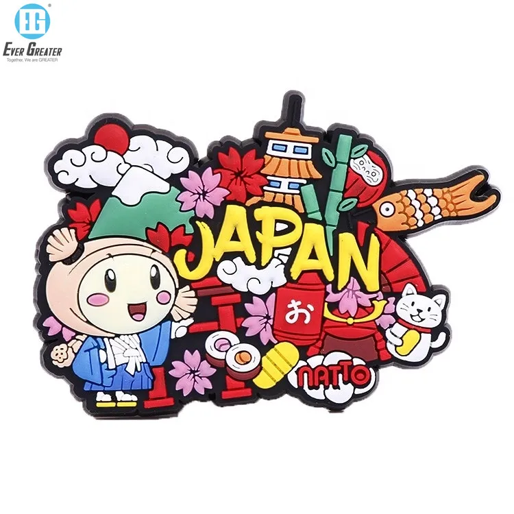 Customized Logo Promotional Tourist Souvenir 3D Soft Rubber PVC Fridge Magnet