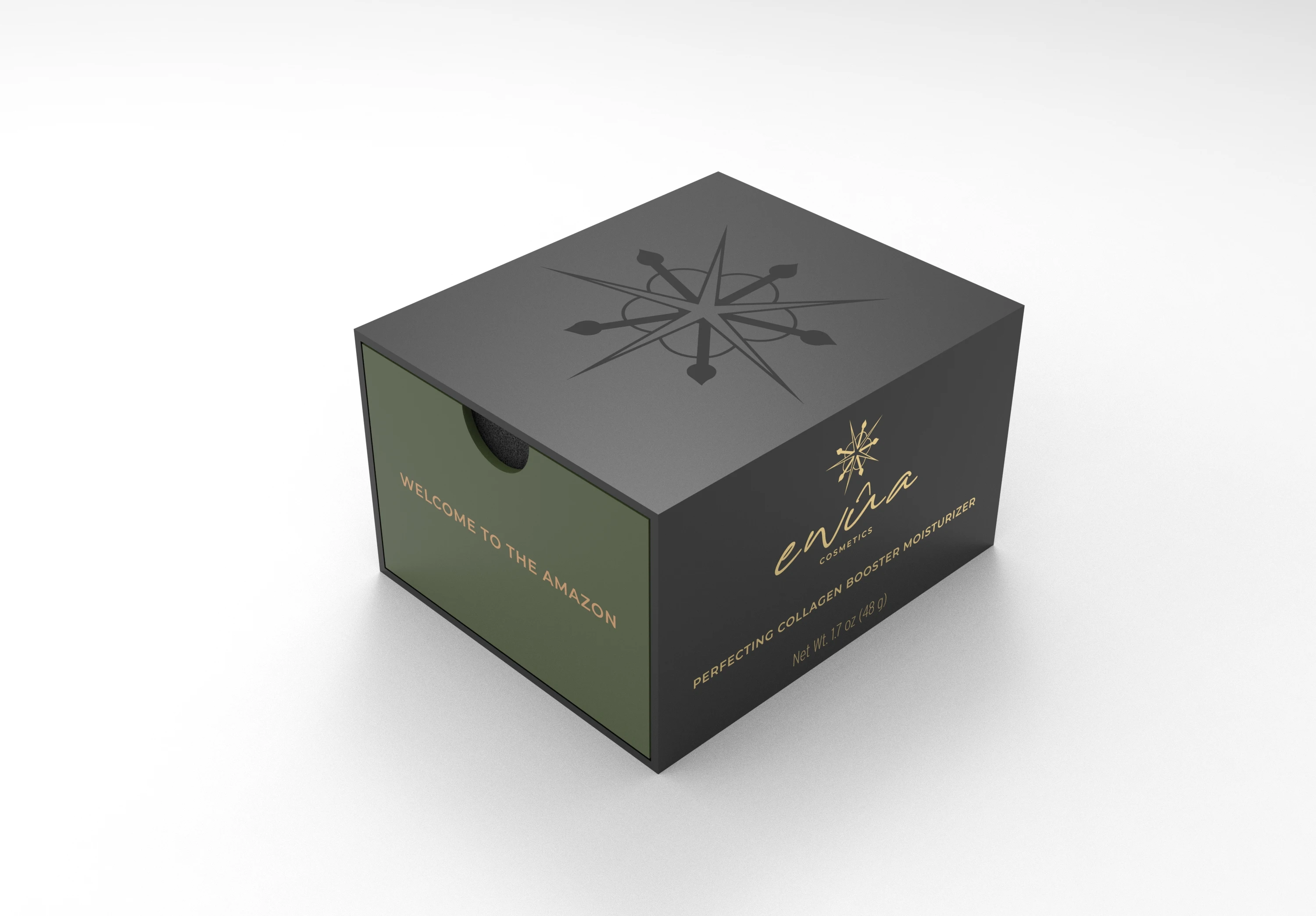 Custom Luxury Logo Printed Rigid Paper Packaging Small Boxes Cream Jar Paper Gift Boxes Slide Drawer Box