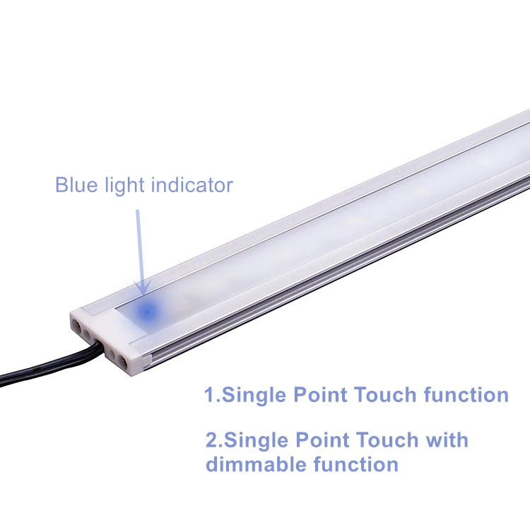 12V touch switch dimmable SMD closet night led under cabinet light
