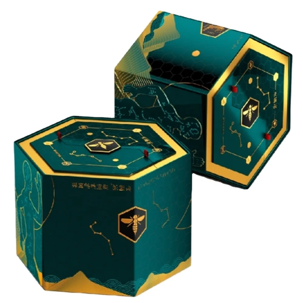 Top fashion chinese style moisture proof handmade honey perfume skin care product sets packaging box with custom size for shop