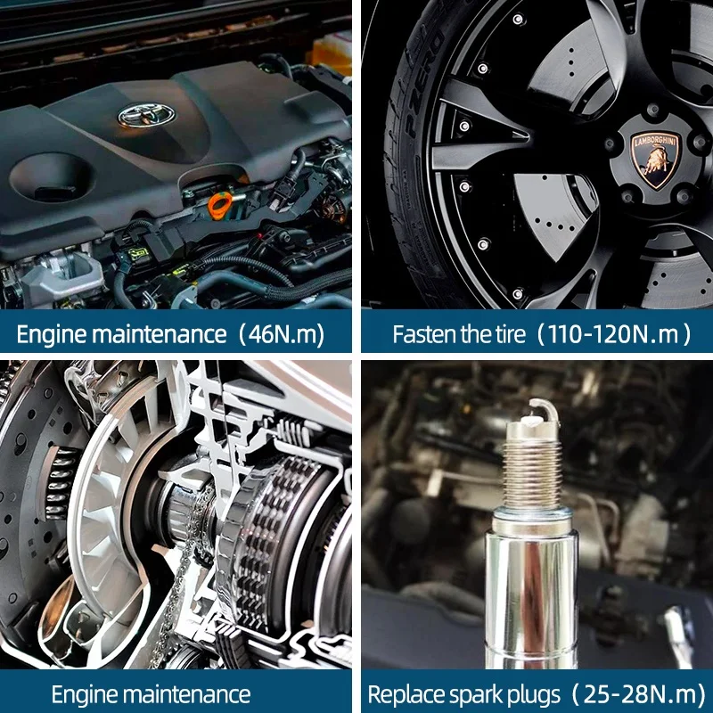 Adjustable 3/8 1/4 1/2 Digital Torque wrench with LCD Display high accuracy precision  Wrench for Motorcycles