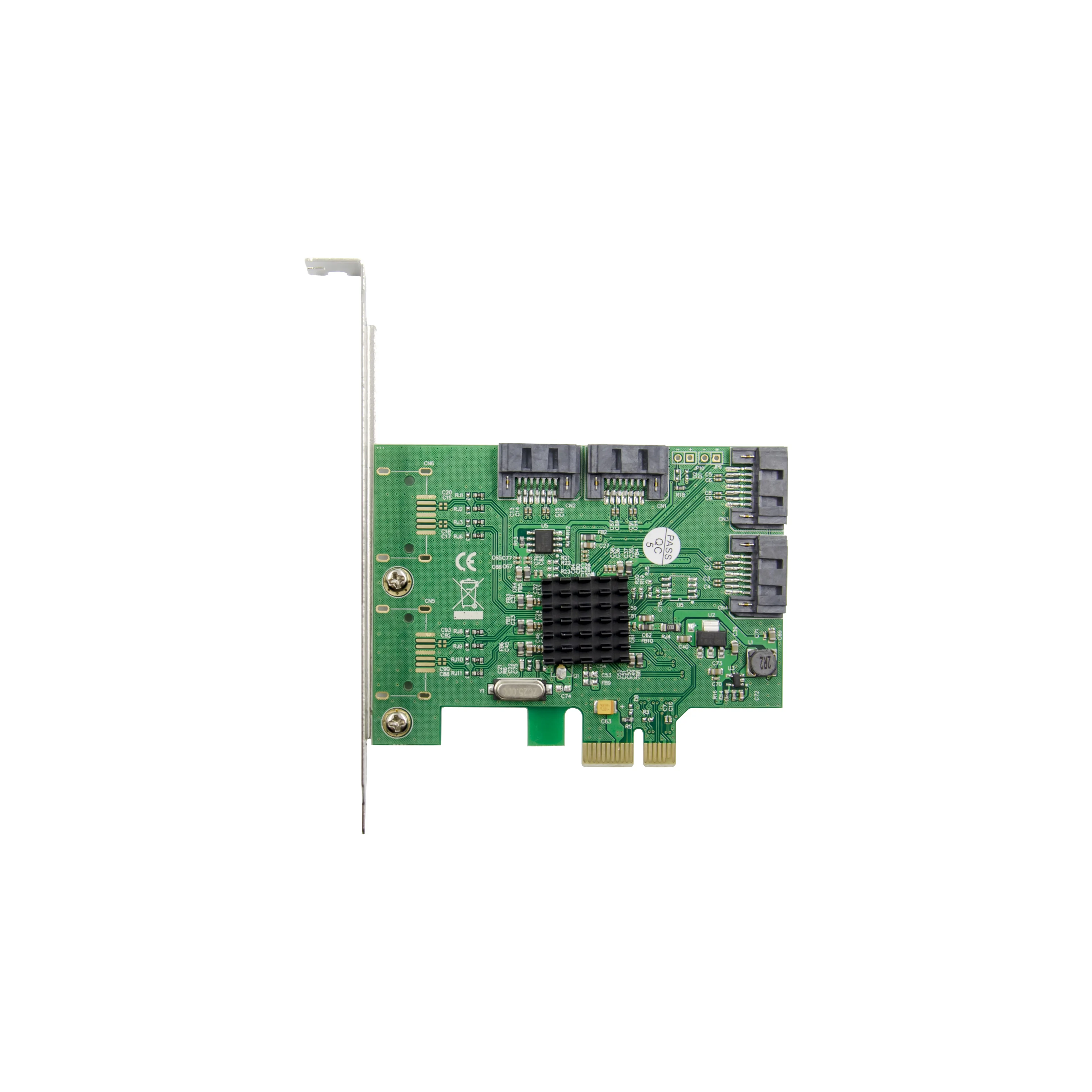 
2021 Hotsale PCIe x1 SATA 3.0 Expansion card 4- PCIe to 4SATA PCI Express to SATA3.0 Expansion Card PCIe SATA 