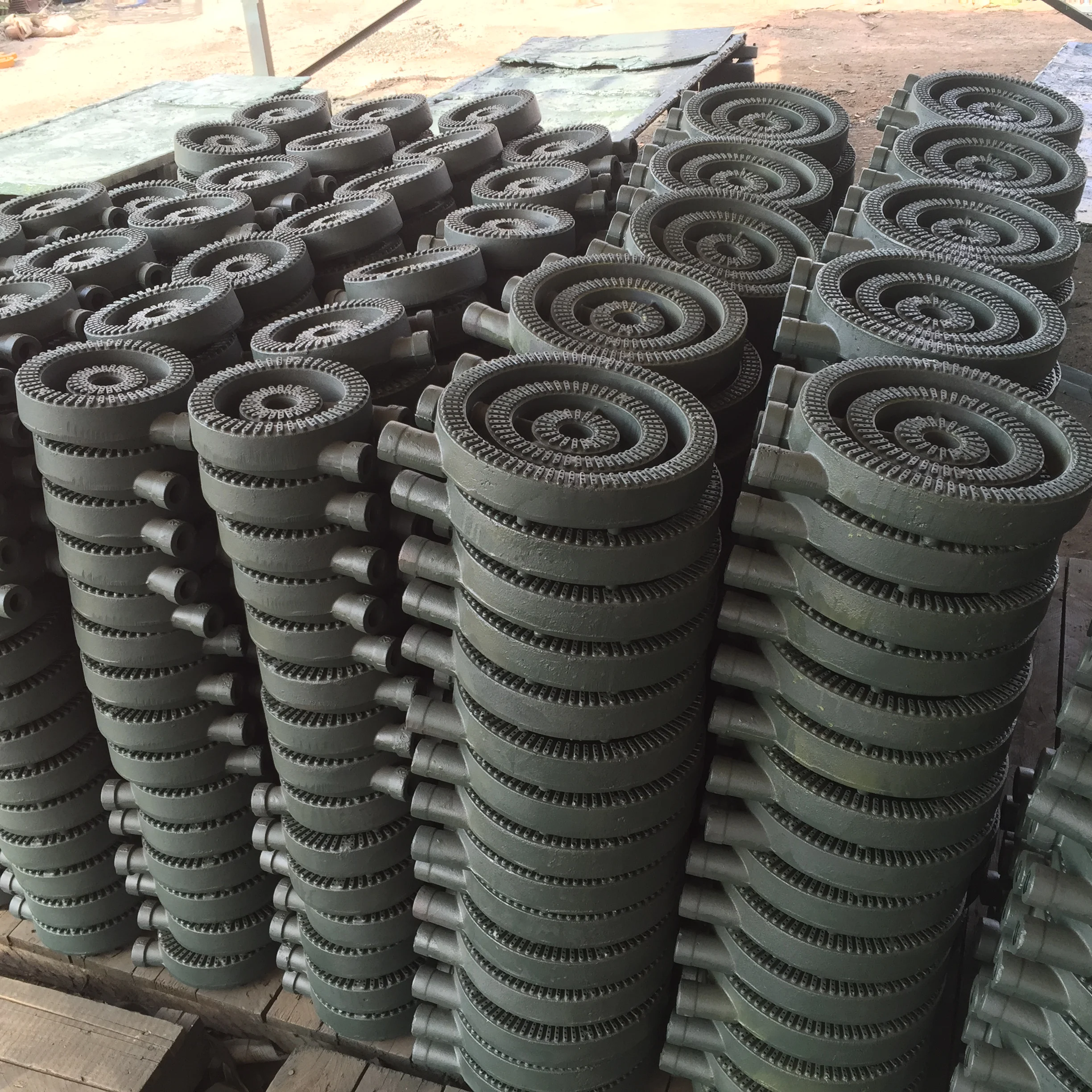 Adopt professional cast iron technology Commercial portable gas stove cast iron bunner with pan supprort