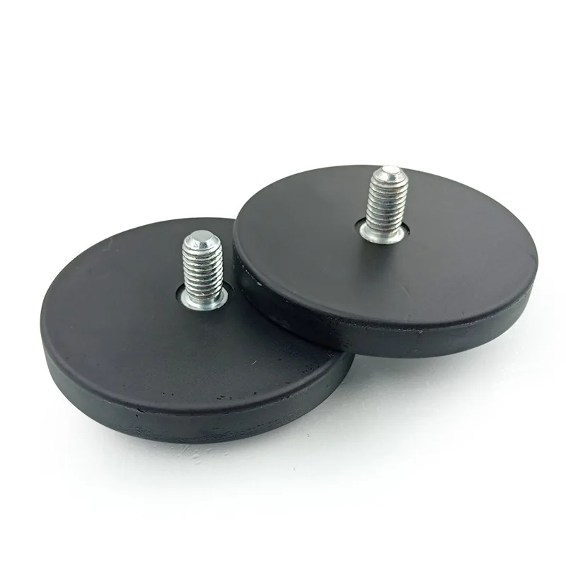 Strong Rubber Coated Neodymium Magnet Alnico Pot Magnets for Car Electronic Salute Fixing Car Door Magnet