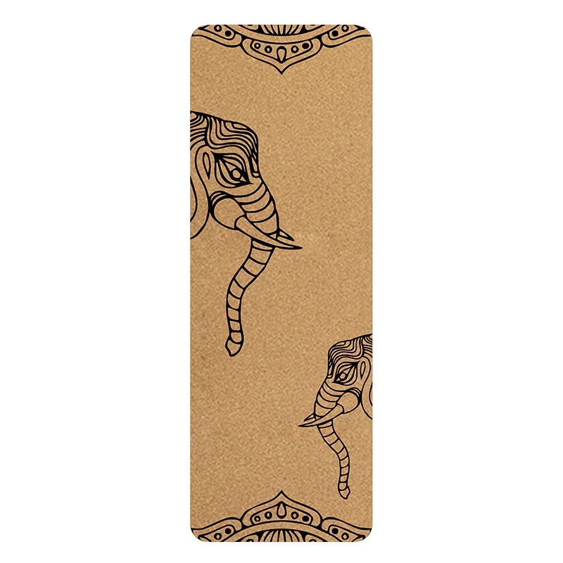 Customized Private Label  5mm 6mm Cork yoga mat  Organic Natural  Eco Friendly Cork Tpe Yoga Mat