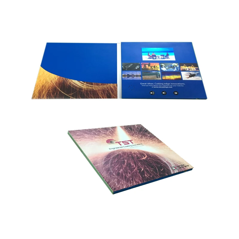 Luxury LCD Video Gift Packaging for 7 Inch handmade video box with lcd screen