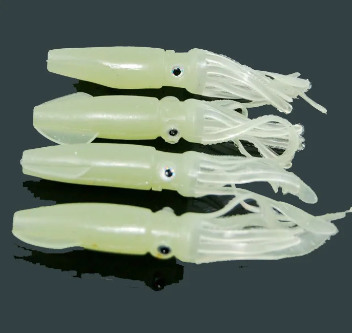 10CM Length Luminous Squid Simulation Soft Fishing Lure