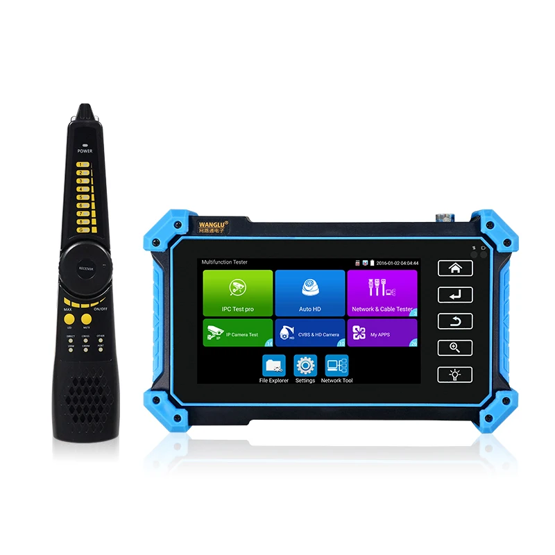 5 inch 1920x1080 high resolution IP AHD CVI TVI in one cctv tester with cable tracer search cable