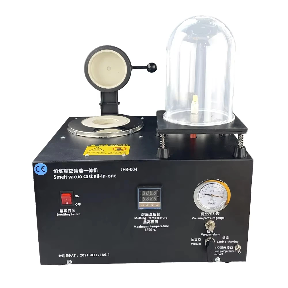 3d resin casting machine for Jewelry 3 in one for Lost Wax Cast Combination Gold Melting Furnace Gold Melting Machine Vacuum