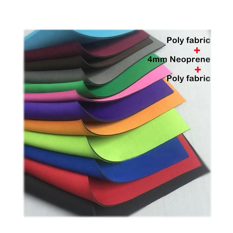 Neoprene Fabrics manufacturer free sample fabric neoprene  multi -thickness 3mm 4mm 5mm 7mm neoprene fabric for koozies bag