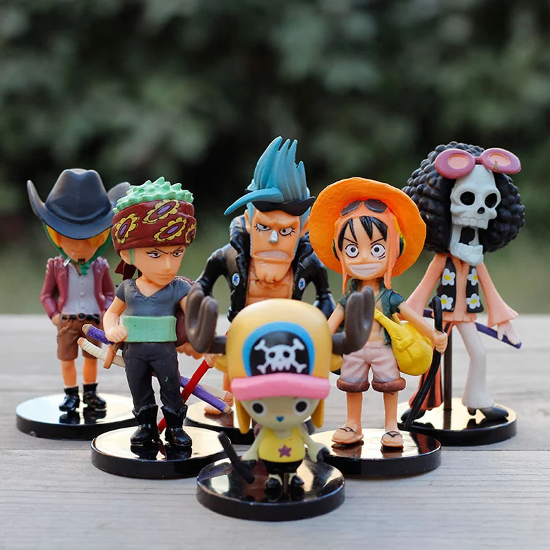 Мини набор фигур аниме фигурка одна штука Обезьяна D. Luffy Roronoa Zoro экшн-фигурка 6 шт./набор продается в наборе