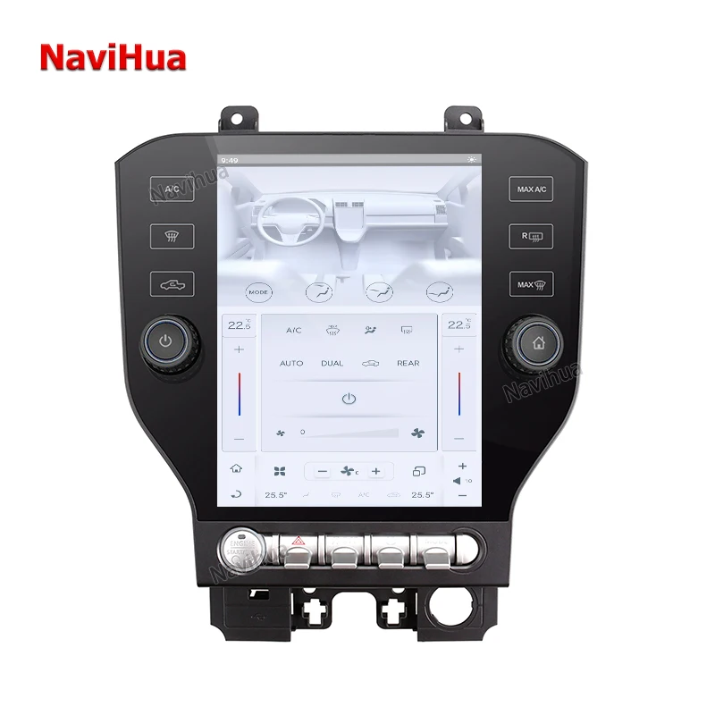 Автомагнитола NAVIHUA с сенсорным экраном 10 4 дюймов Android 128 г магнитола DVD-плеер GPS-навигация для Ford Mustang 2014