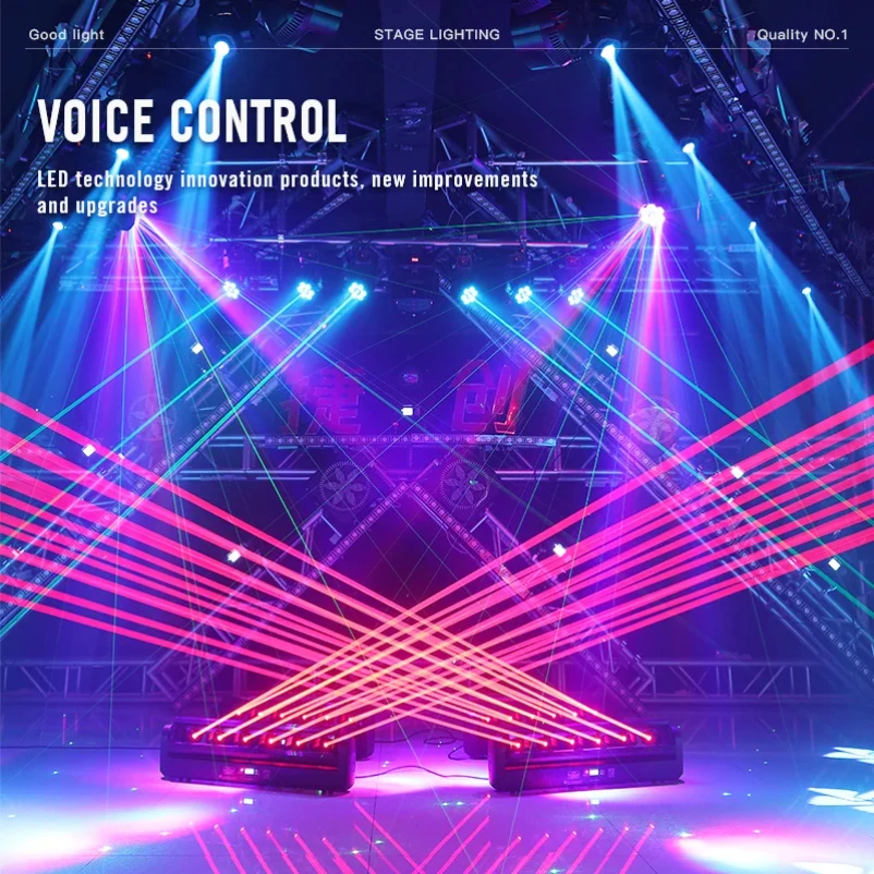 Dj Disco Nightclub Bar 6 300mw Red Laser Lights And 6 500mw Full Colour Rgb Moving Head Laser Lights