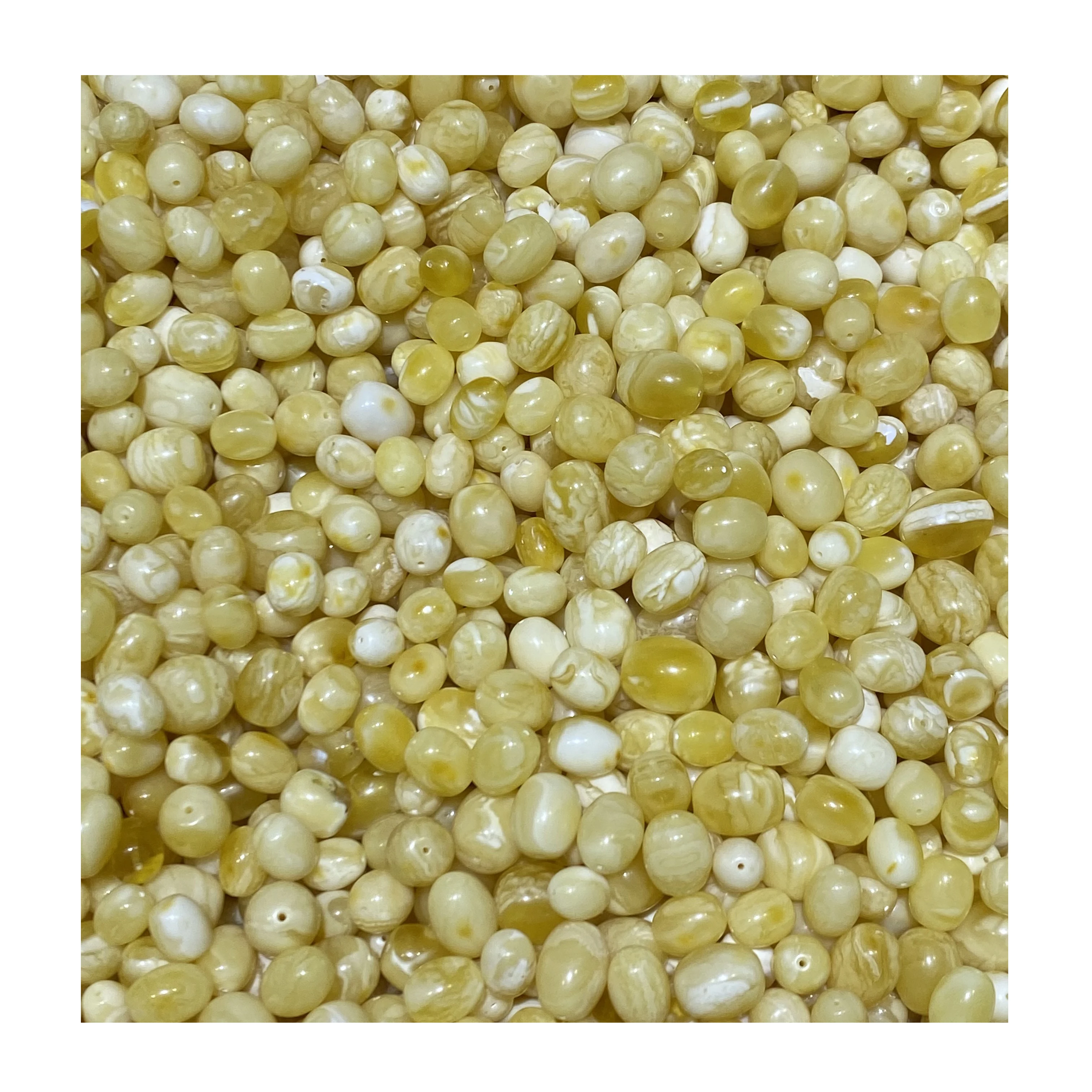 Натуральный Янтарный Балтийский русский Янтарный 7-14 мм белый юююб в Форме Бусин Янтарный мусульманский четки ожерелье браслет