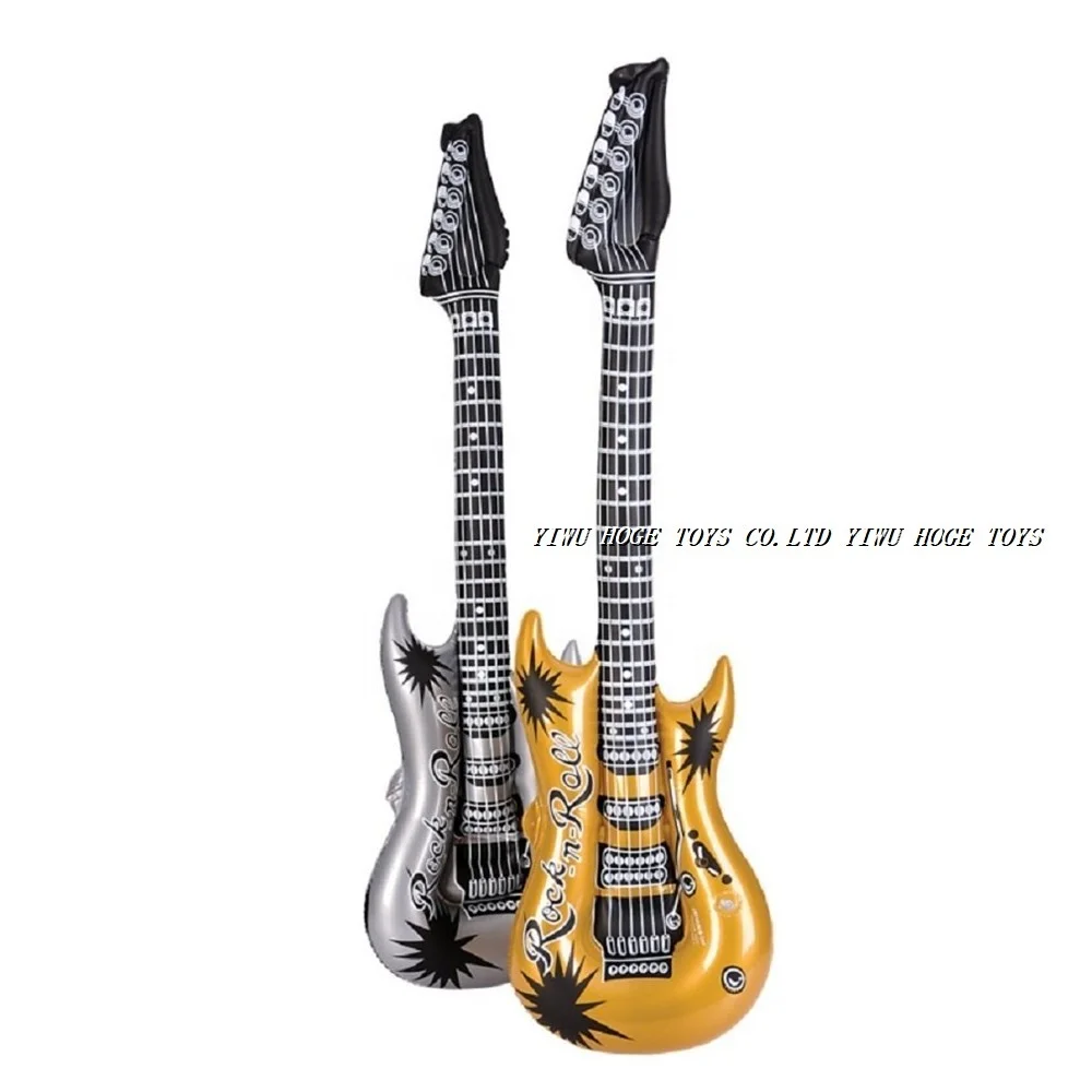 Cheap plastic inflatable guitar pvc Yiwu toys for promotion