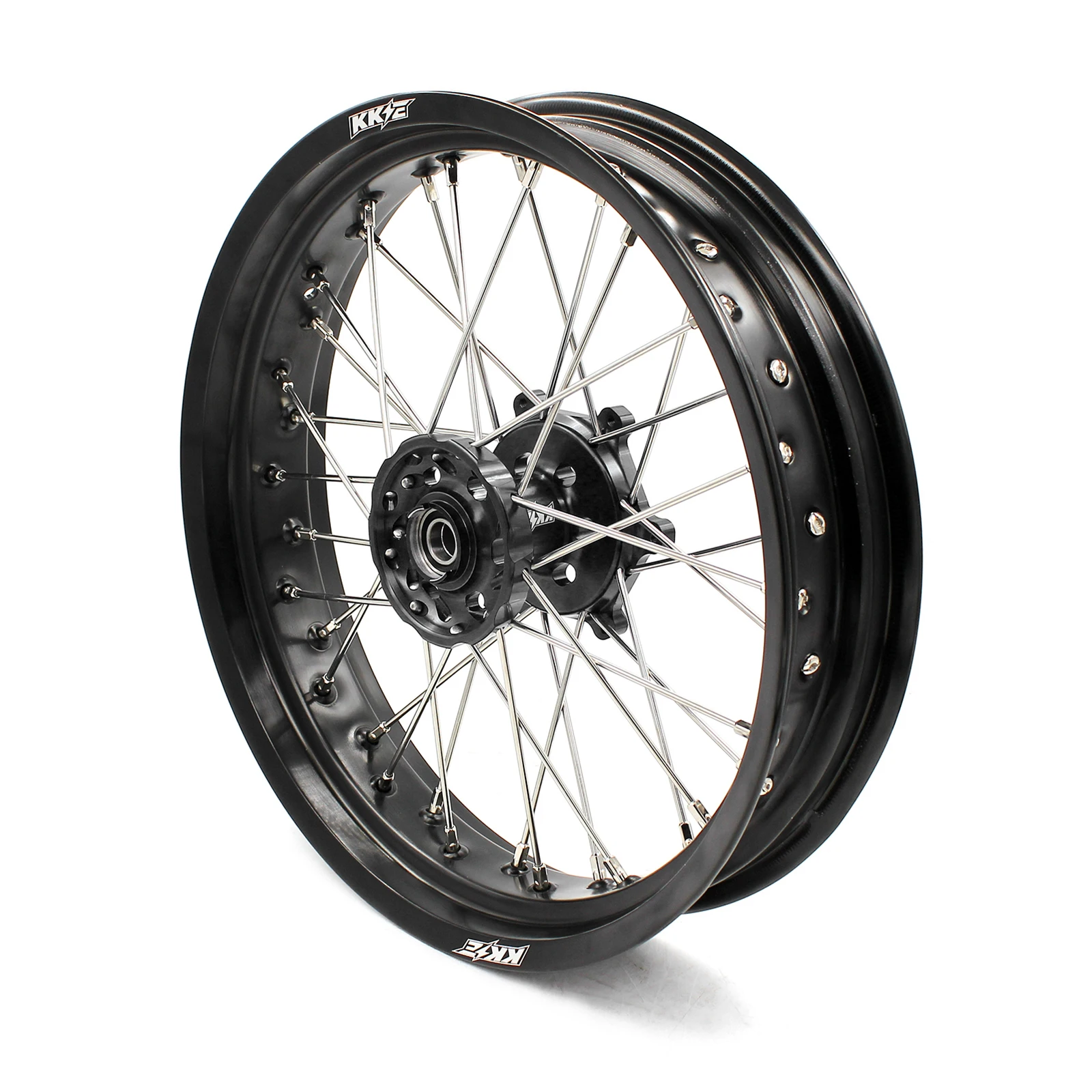 KKE 3 5/4 25*17 комплект колес Supermotard совместимых с SUZUKI DRZ400 DRZ400E DRZ400S 2000-2021 DRZ400SM черный
