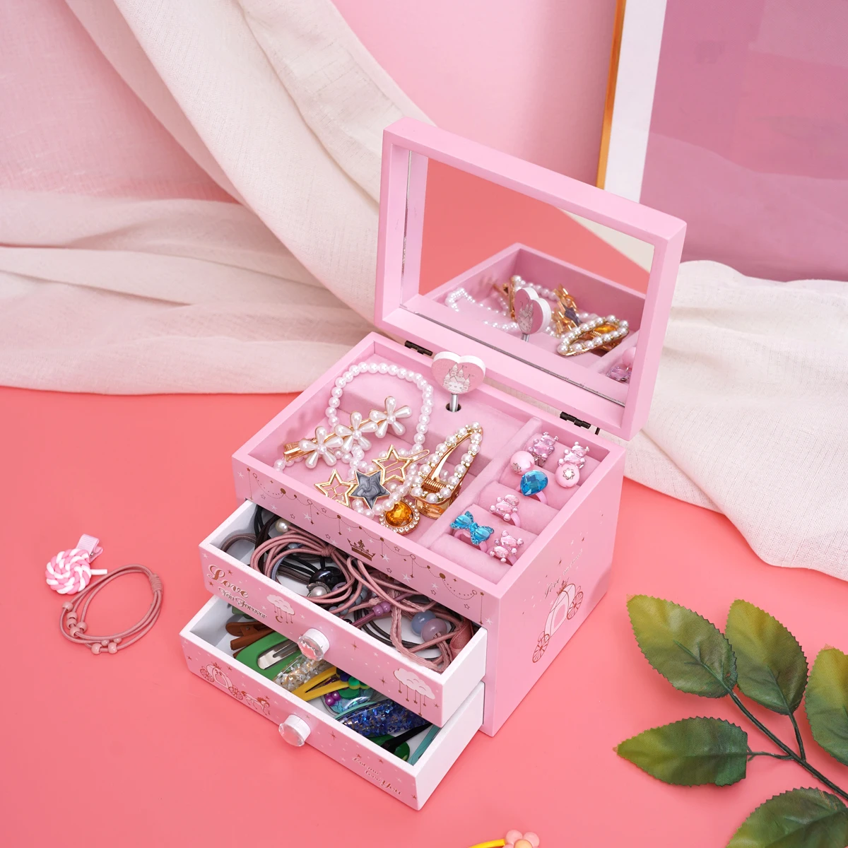 
Wholesale Cheap Custom Music Box Wooden Ring Jewelry Box 