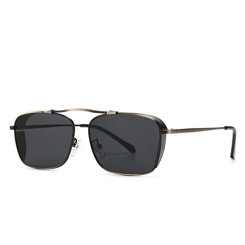 LJ2139 hot selling vintage steam punk polarized sunglasses uv400 protection man stock sun shades 2022