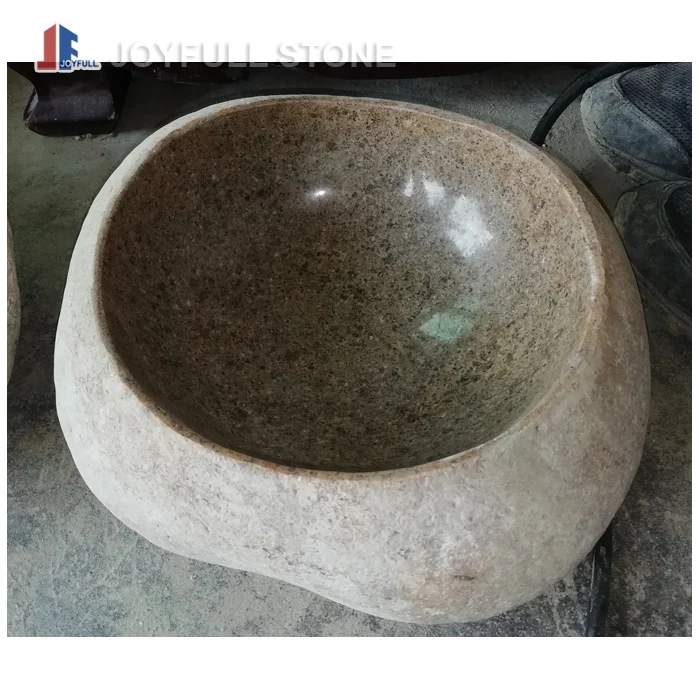 Натуральный речной камень ванная раковина речной камень чаша