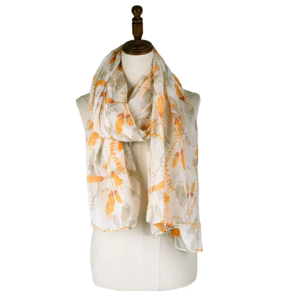 Принт шарф весна и осень леди мода Тюльпан цветочный принт индивидуальный заказ нагрудник шарф женские шарфы для женщин