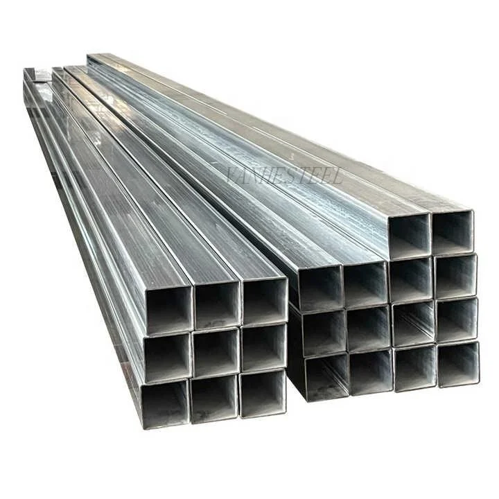 Galvanized Rectangle Tube ASTM A500 Hot Rolled Galvanized Square Steel Pipe For Building And Industry