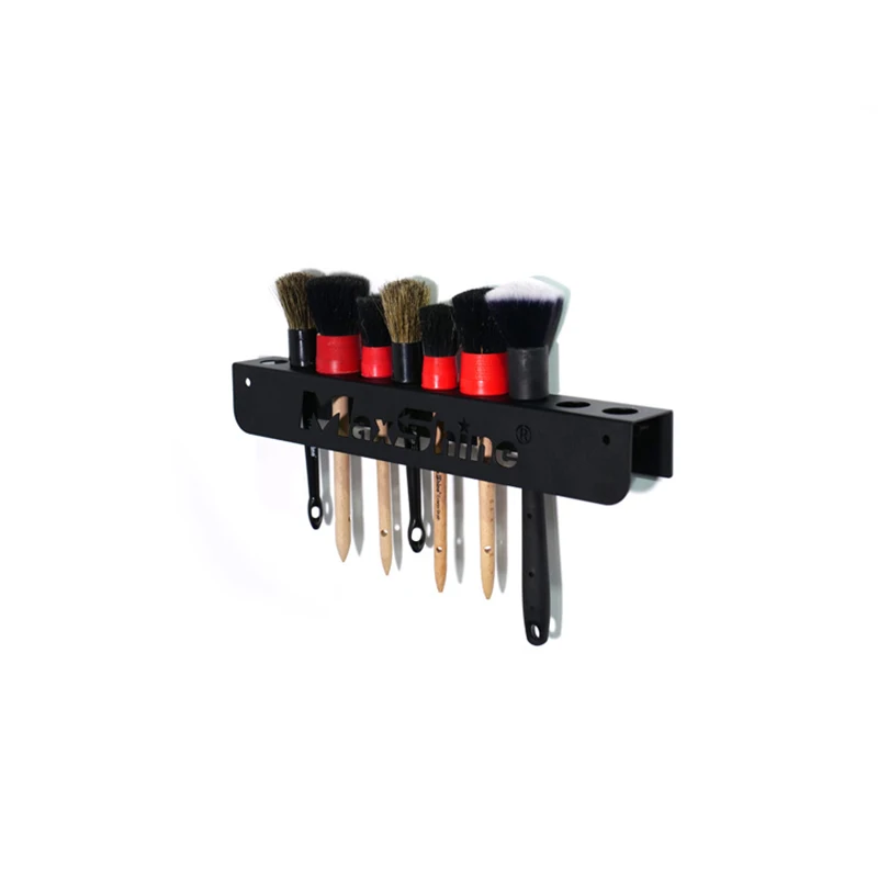 Maxshine customized car detailing wall mount holder steel brush holder rack