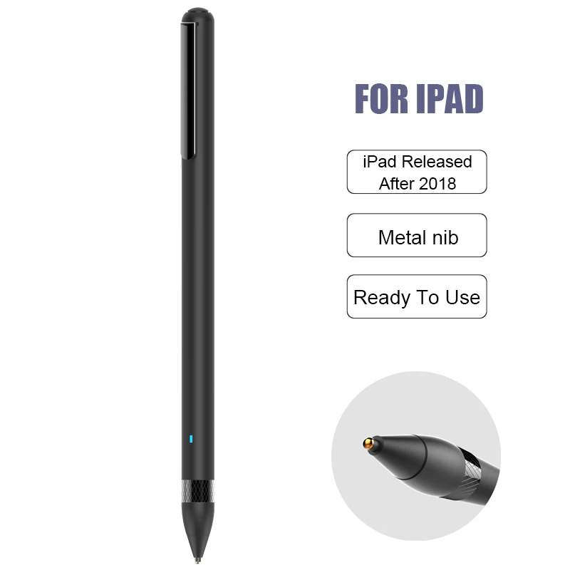 Wholesale Active Drawing Writing Pen Clip Touch screen Stylus Digital Smart Pen For Apple Pencil