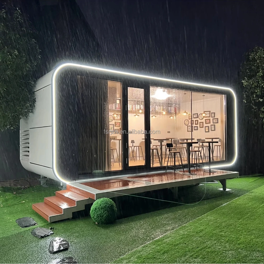 Professional Casas Prefabricadas Modernas Tiny House Capsule Prefab Capsule House Modular