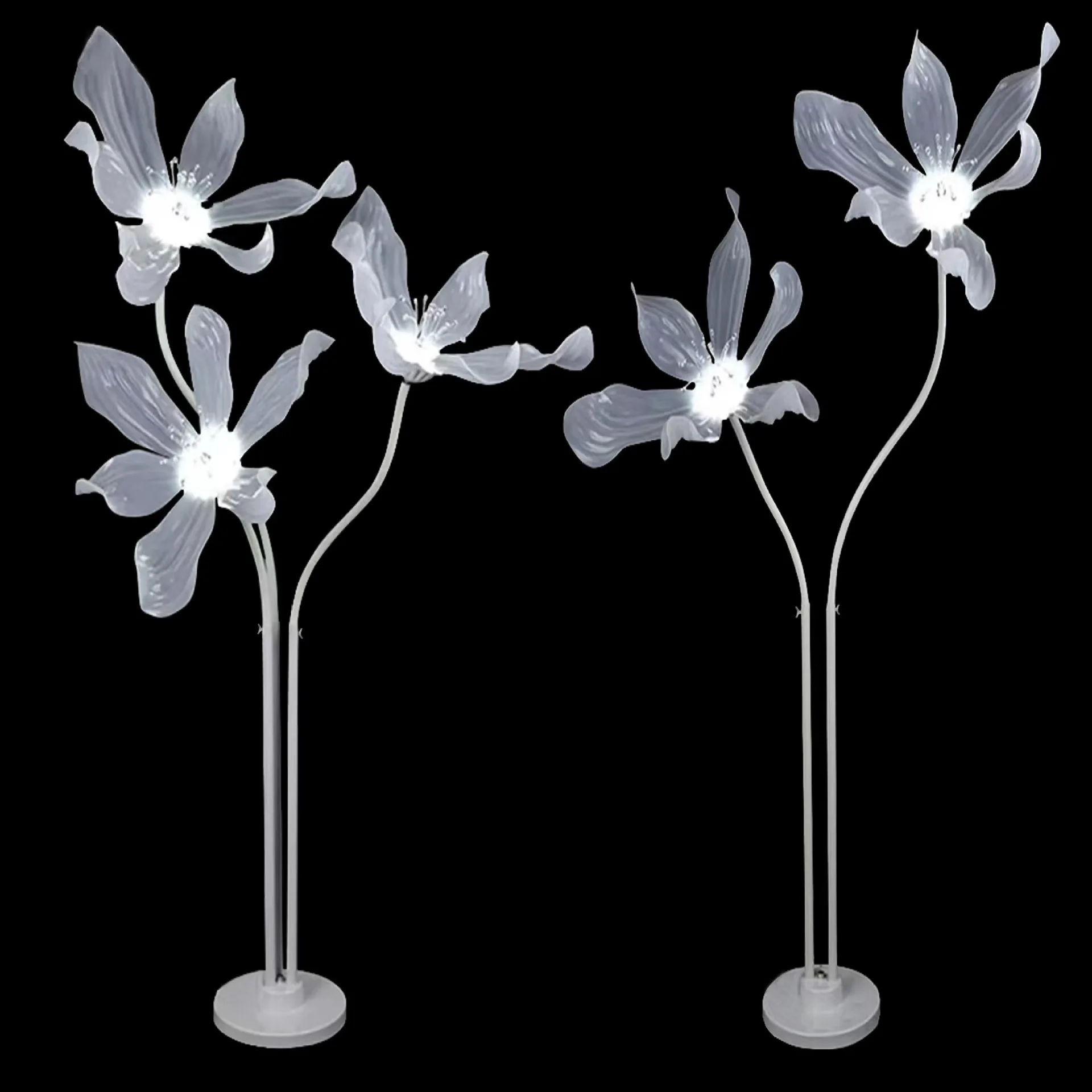Wholesale Acrylic Flower Light Wedding Decorations Magnolia Road Up Lights For Weddings