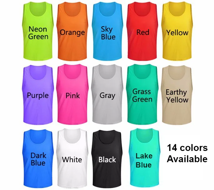 Wholesale Custom Pinnies High Quality numbered sports bibs Hot Team Soccer Training Bibs football vest