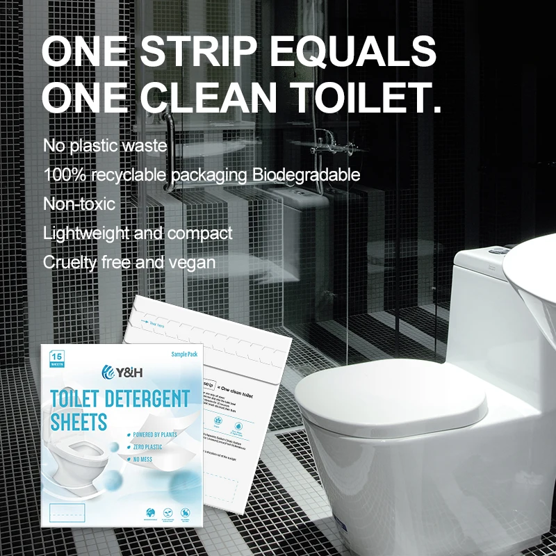 toilet bowl cleaner strip / tablet quick dissolve toilet cleaner sheet / Toilet bowl Deodorant Cleaning Tablets
