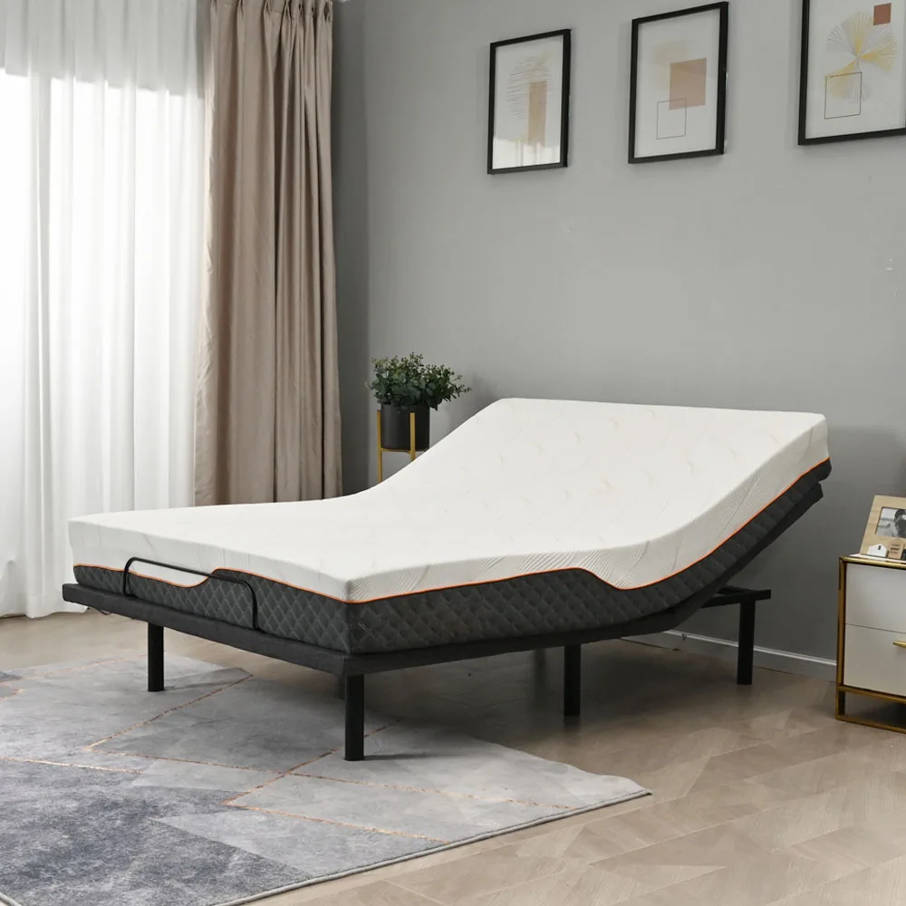 Adjustable Bed Frame - Independent Head and Foot Incline - Powerful Quiet Motor - Easy Tool Free Assembly - Lounging - Watch TV