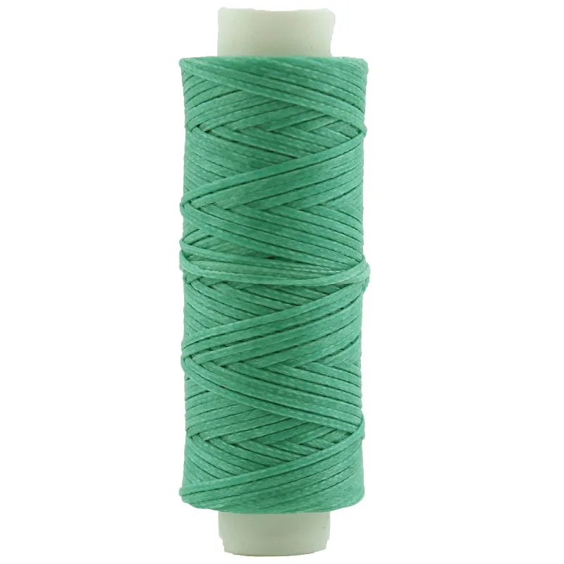 Оптовая продажа, дешевый трехжильный разноцветный полиэфирный шнур spectra, плетеный плоский круглый шнур, восковая нить, шитье кожи