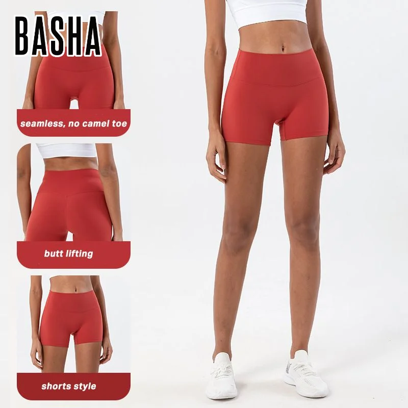 Быстросохнущие леггинсы BASHAsports для йоги, бесшовные нейлоновые женские шорты из спандекса, спортивная одежда для спортзала, фитнеса, дышащая одежда для активного отдыха