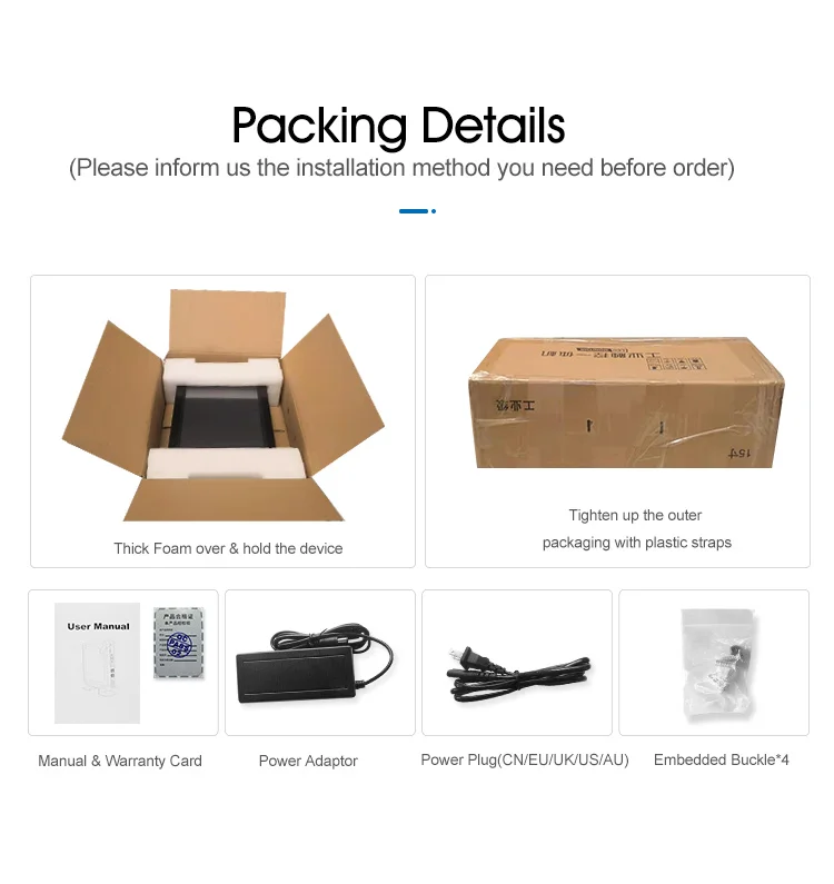 low cost IP65 linux 10 12 15 17 19 21 inch touch screen all in one computer pc