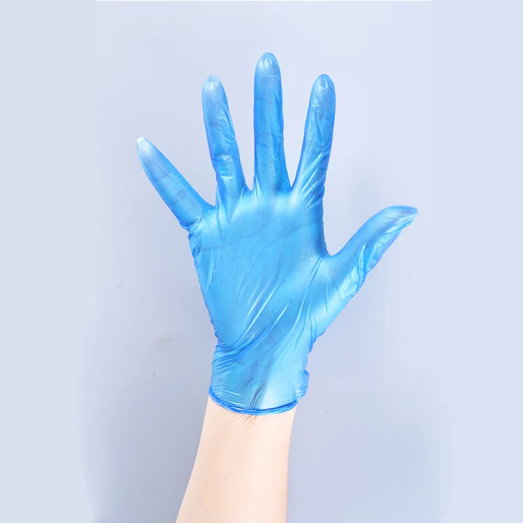 Disposable Blue Vinyl Gloves Widely Used in life and working PVC Gloves food grade Touch Screen