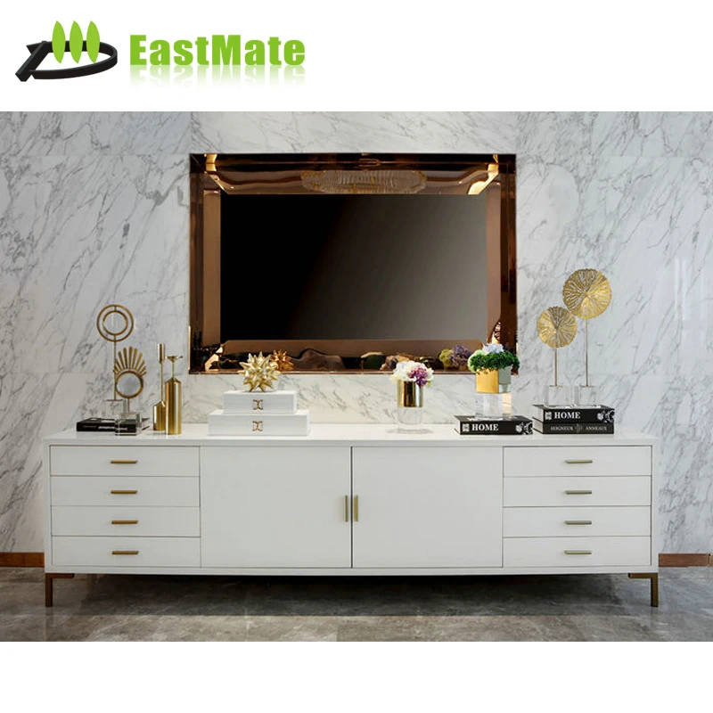 Дизайнерский деревянный настенный столик-консоль для гостиной, ТВ-шкаф с ящиками