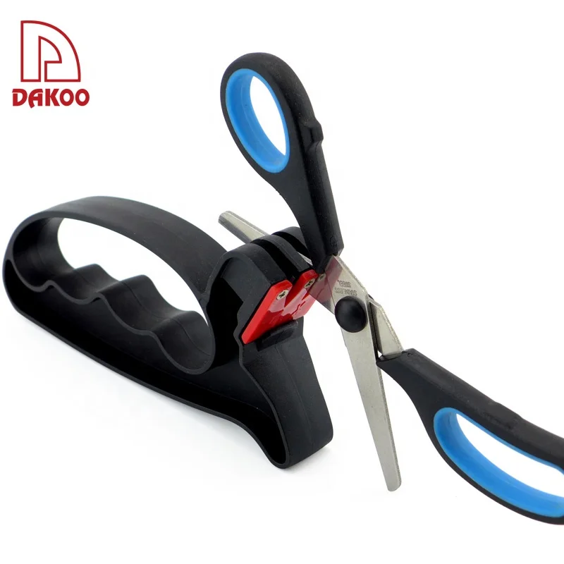 Black Color Household Handheld Design Knife Sharpener For Knife And Scissors