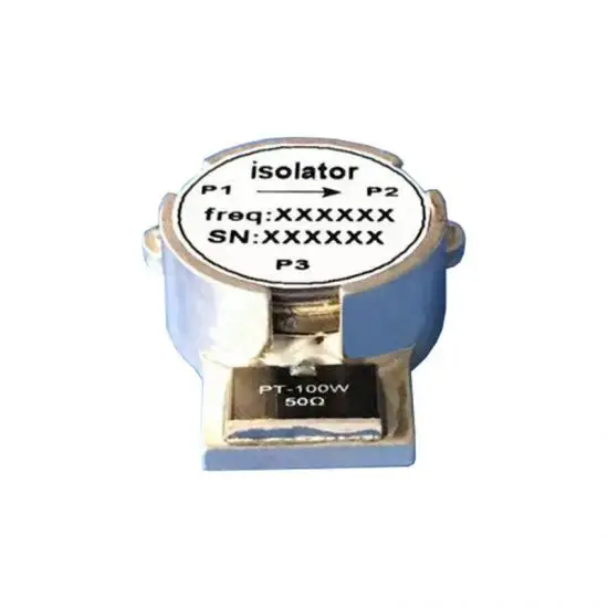 150W RF Isolator 2110MHz to 2170MHz 23dB Bandwidth SMT Connector Ferrite Drop-in Package with Tabs