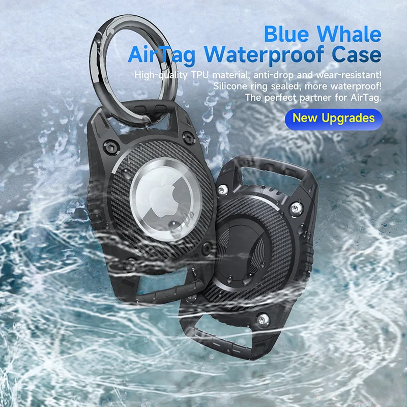 Waterproof Airtag Case for Dog Collar Airtag Dog Collar Holder Hard TPU Full Protection Airtag Holder Cat Dog GPS Tracker