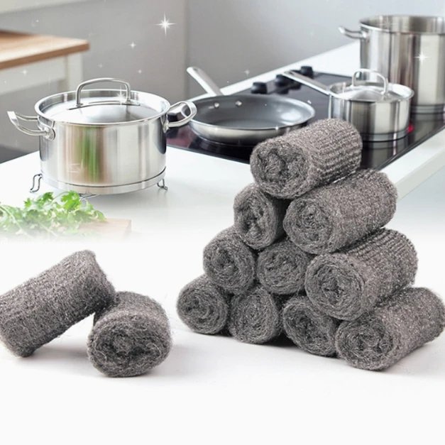 Factory Wholesale Raw Materials Steel Wool Original Steel Wool Fill Fabric Hardware Cloth for Cleaning Buffing