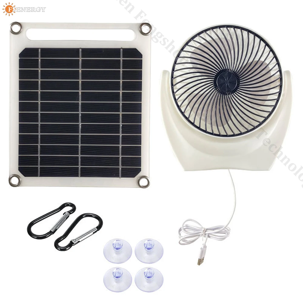 Solar Fan With Solar Panel  Rechargeable Solar Fan With Solar Panel 6W 10W 15W 20W solar powered portable fan