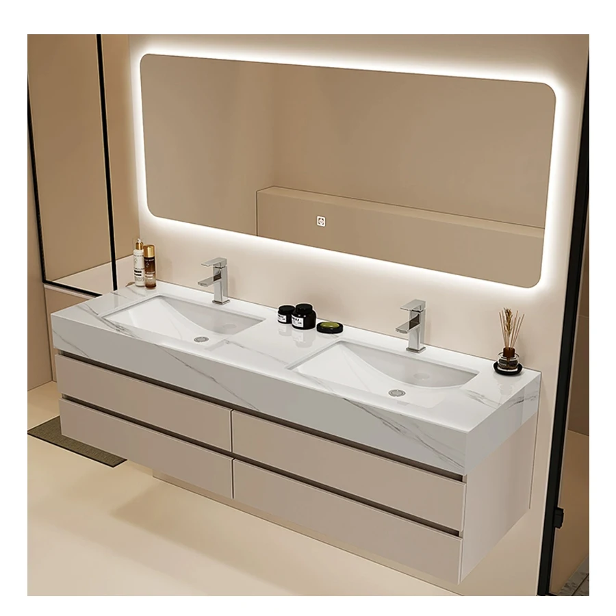 Clearance Vanity Sink Modern furniture 42 Inch bathroom double sink  cabinet